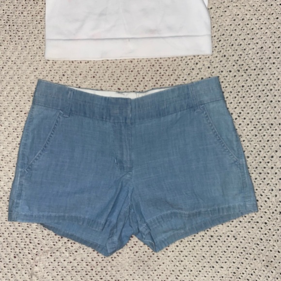 Cute Cropped J Crew Blue Shorts size 0 - Picture 3 of 6